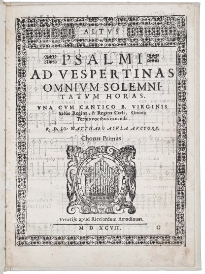 ASOLA, Giovanni Matteo.